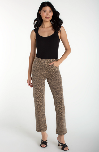 Kennedy Straight w/ Wide Hem - Abstract Animal