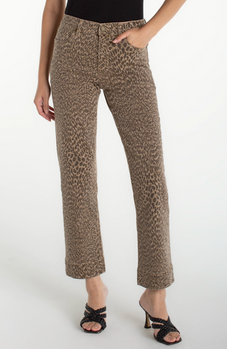 Kennedy Straight w/ Wide Hem - Abstract Animal