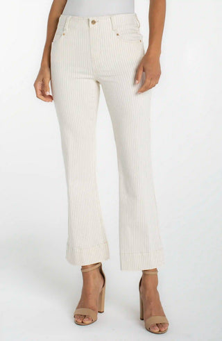 Gia Glider Crop Flare - Nautical Stripe