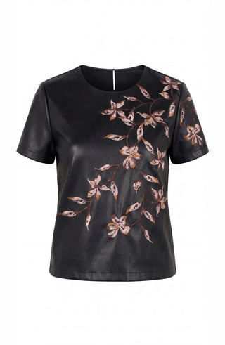 Short Sleeve Crew Neck Tee W/ Embroidery