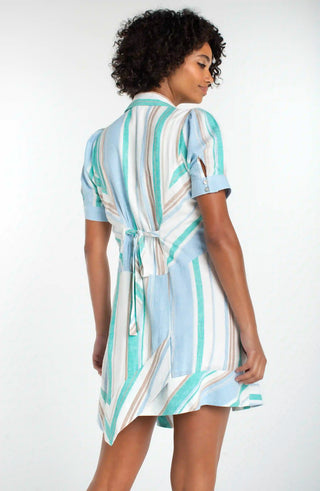 Raglan Asymmetrical Woven Shirt Dress