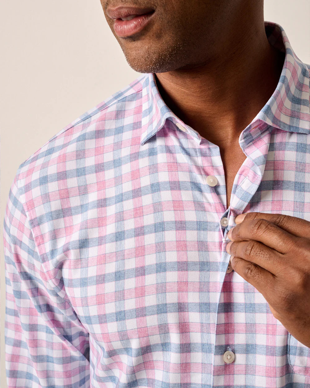 McArthur Pink Performance Button Up Shirt