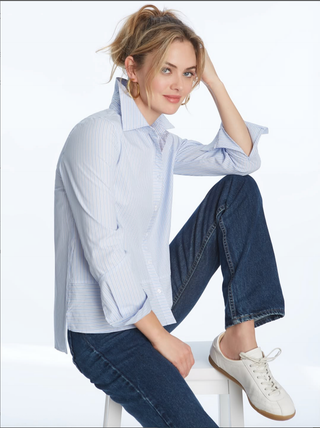 Blue Striped Button Down