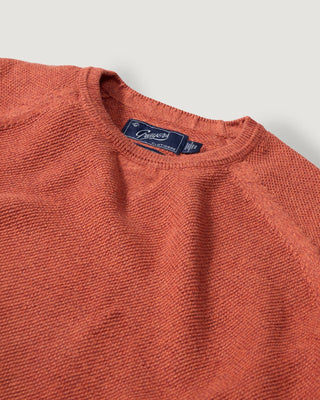 Ernest Cotton Cashmere Crew Orange Rust