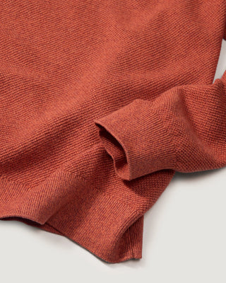Ernest Cotton Cashmere Crew Orange Rust