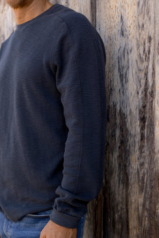 Clint Waffle Cotton Crew Neck