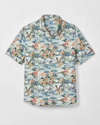 "Surf Flannel" Short Sleeve Button Down Shirt