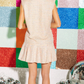 Rhinestone Shoulder Pad Dress Tweed