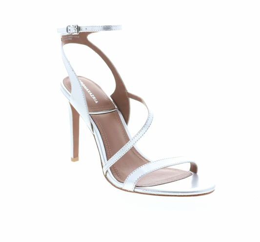 Amilia Mirror Metallic Silver Heels