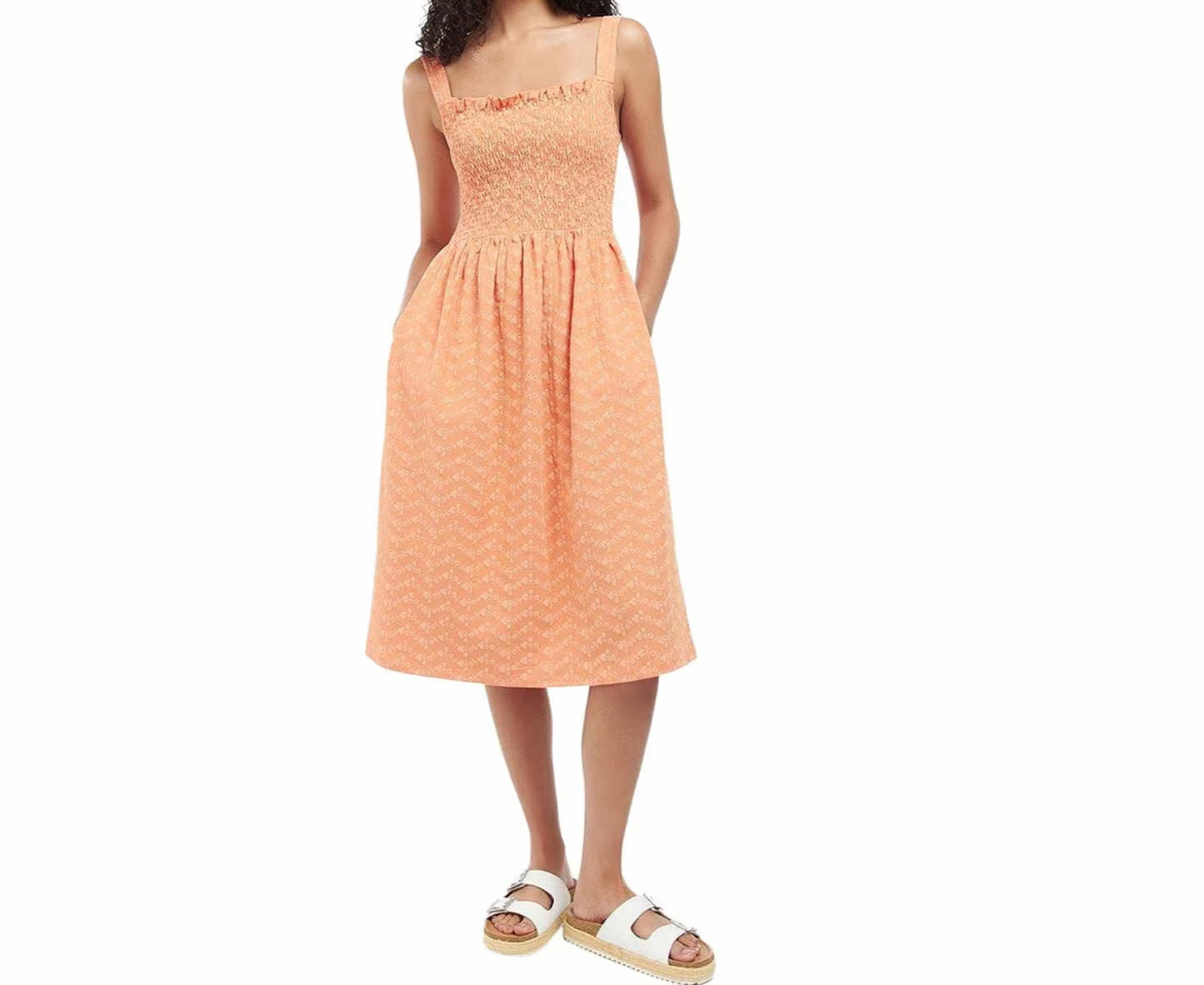 Hillrise Dress - (Peach)