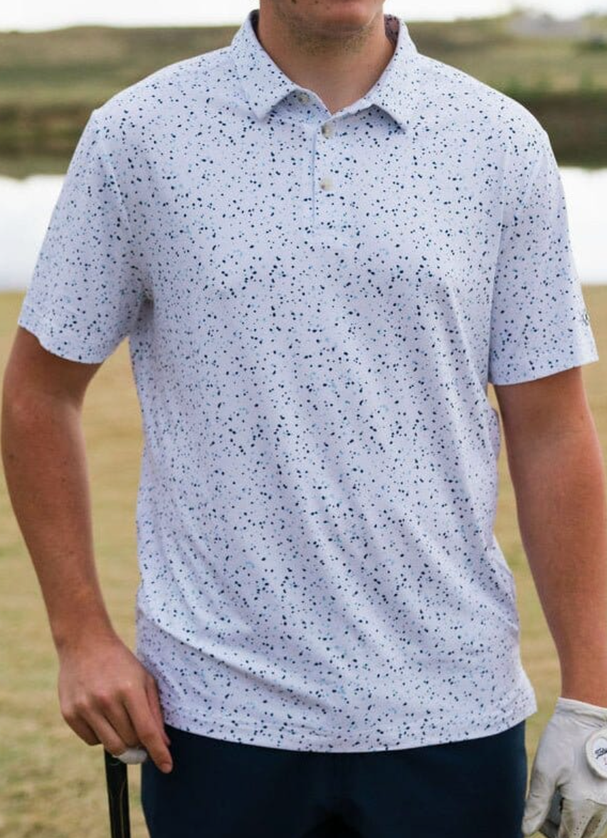 Performance Polo - White Speckled