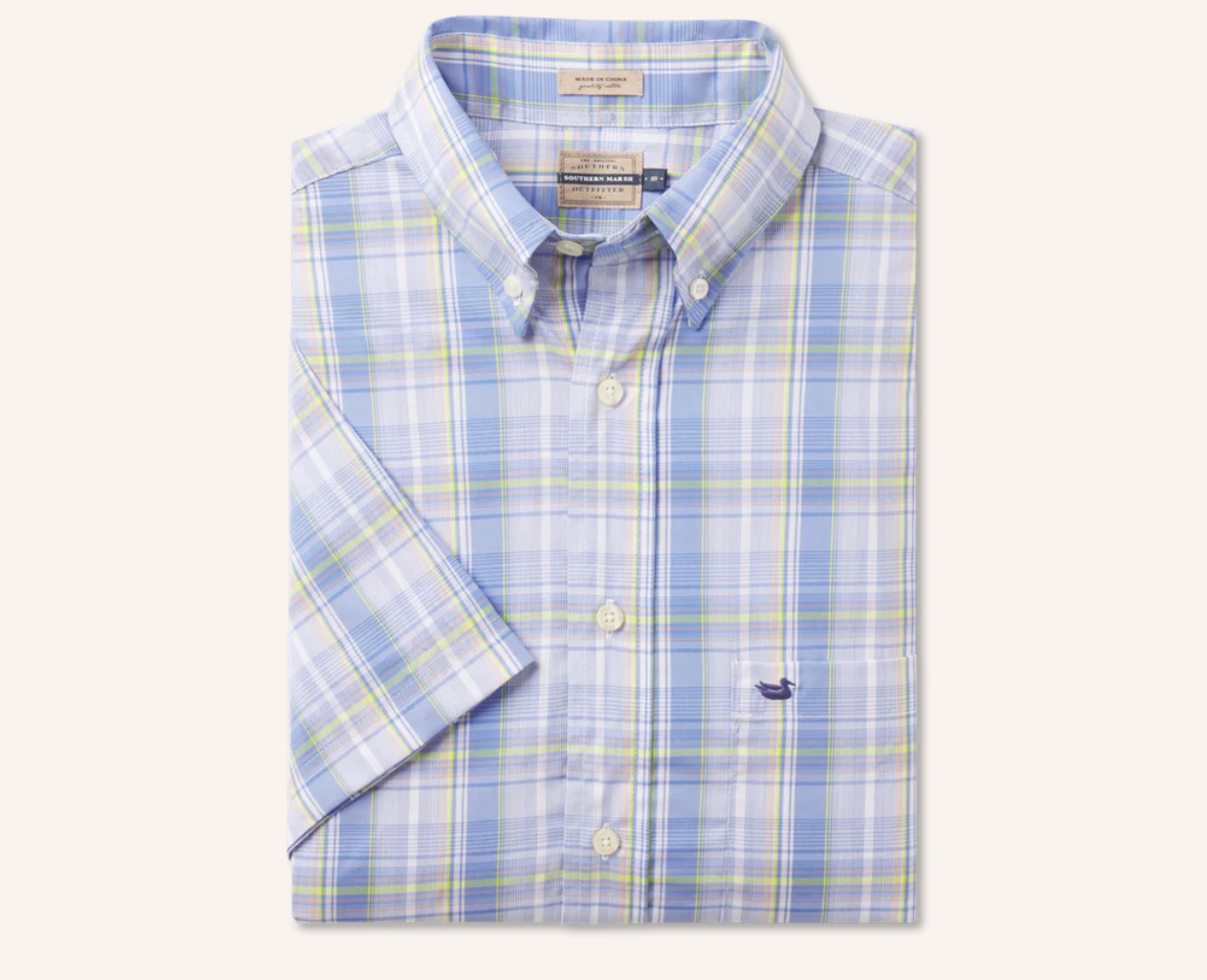 Catawba Plaid Dress Shirt - Short Sleeve