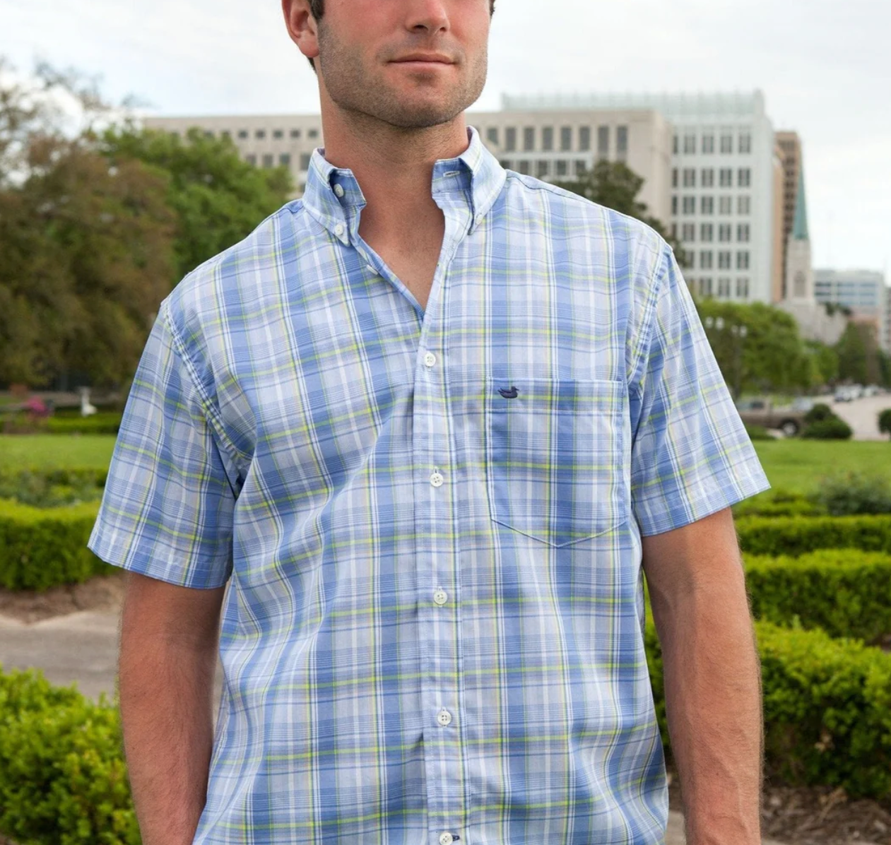 Catawba Plaid Dress Shirt - Short Sleeve