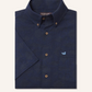 Atoll Woven Shirt - Geometric Fish Navy