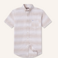 The Richard Dress Shirt - Linen Lines Taupe