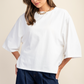 Oversized Not Basic White Tee