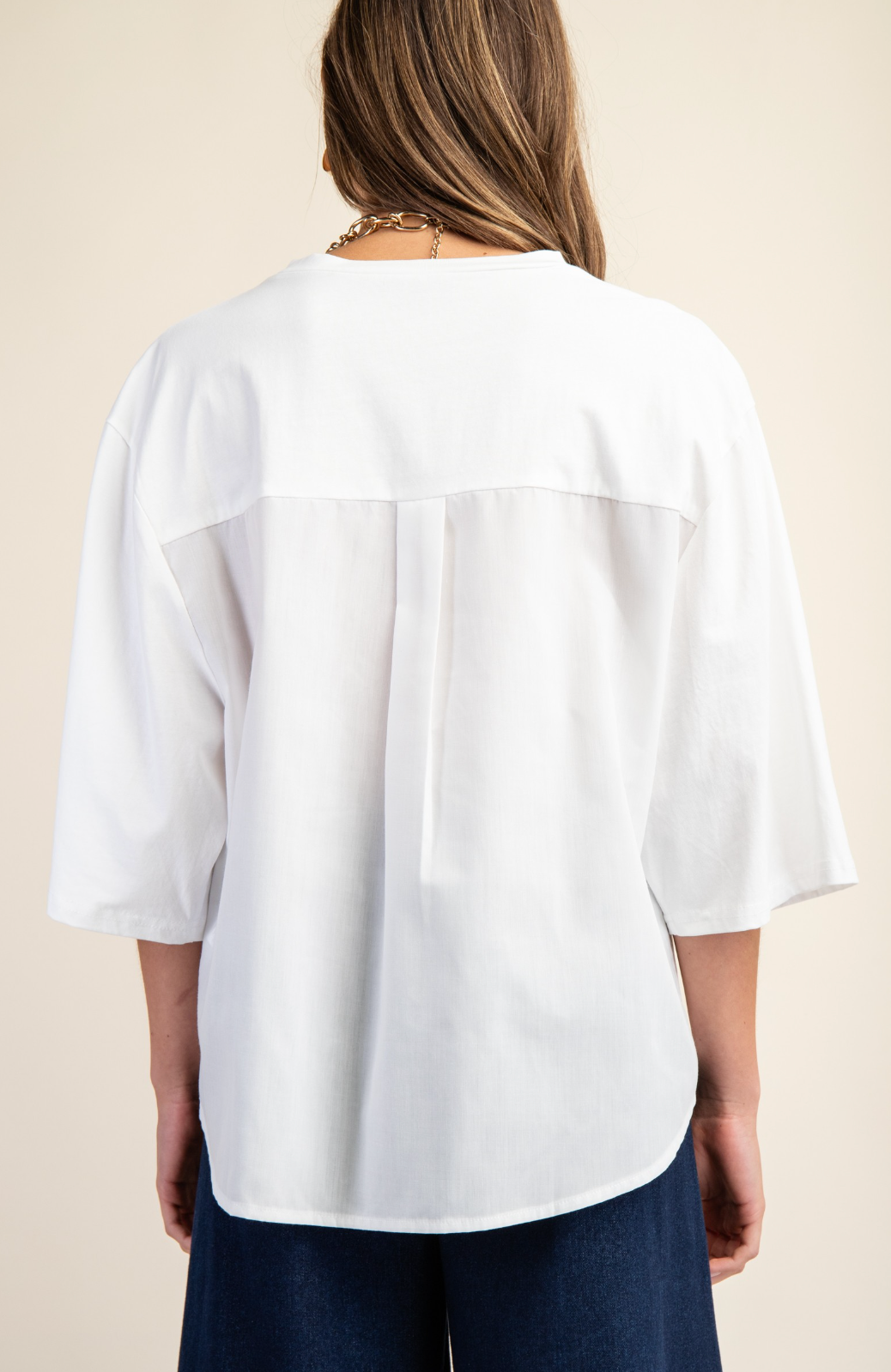 Oversized Not Basic White Tee