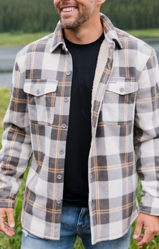 Shacket Coyote Plaid