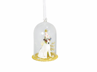 Party Dog Globe Ornament