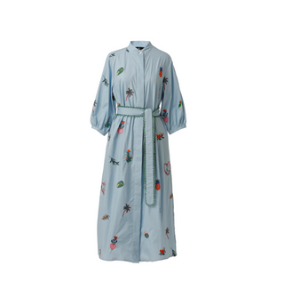 ZORA DRESS CHAMBRAY BLUE