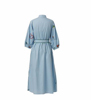 ZORA DRESS CHAMBRAY BLUE