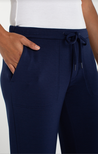 Pull On Wide Leg Crop Trouser