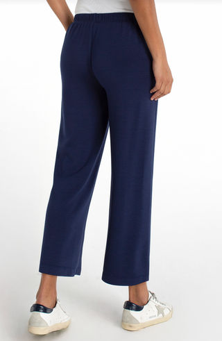 Pull On Wide Leg Crop Trouser