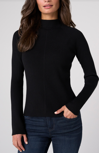 Long sleeve turtle neck sweater ribbed