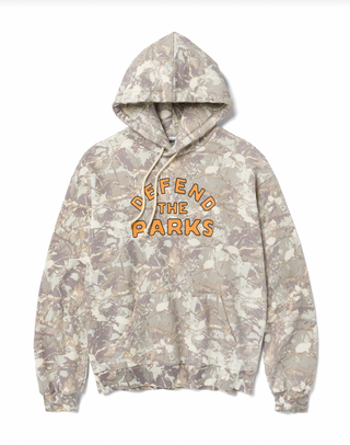 Defend the Parks hoodie camo