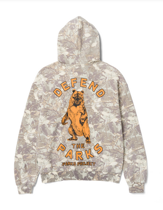 Defend the Parks hoodie camo