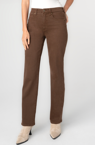 Kennedy comfort waist straight 32' ins Carob Brown