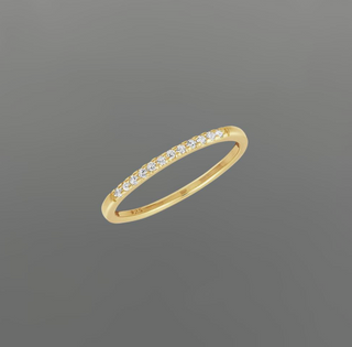 Gold Eternity CZ Ring