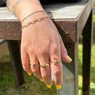 Gold Eternity CZ Ring