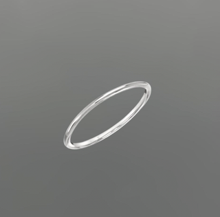 Silver Skinny Stacking Ring Designer: