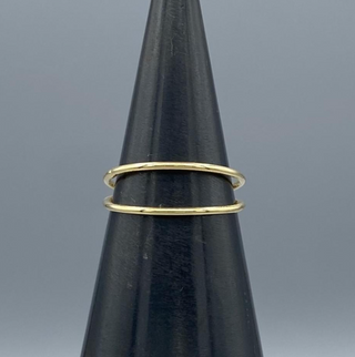 Gold Double Band Ring