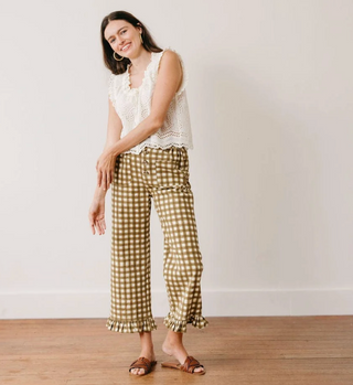 Painted Gingham Romy Pant