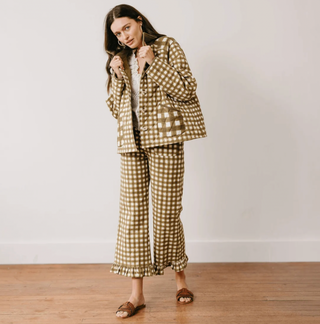 Painted Gingham Romy Pant