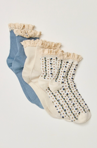 Ruffle Socks Set of 3
