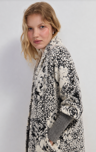 Long sleeve open front cardigan sweater