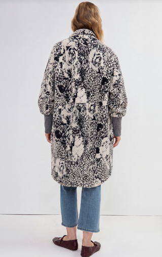 Long sleeve open front cardigan sweater