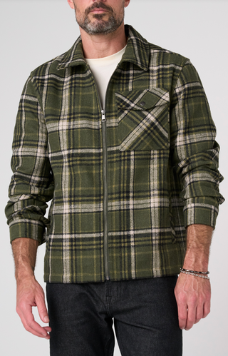Zip up jacket Black & Olive