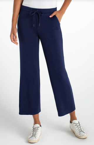 Pull On Wide Leg Crop Trouser