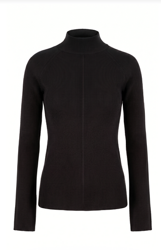 Long sleeve turtle neck sweater ribbed