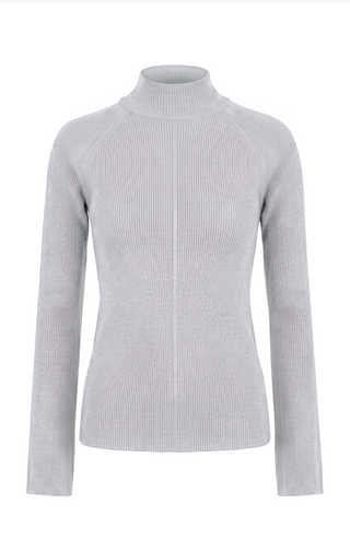 Long sleeve turtle neck sweater ribbed