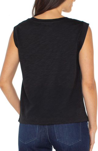 Sleeveless Woven Top