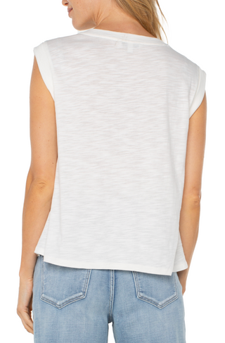 Sleeveless Woven Top