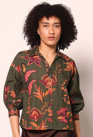 Elsa Olive Trails Top