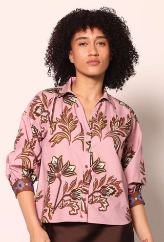 Elsa Top - Floral Motifs