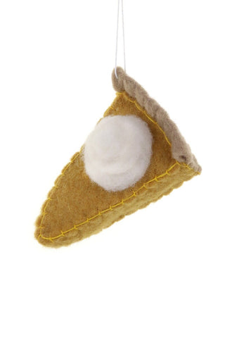 Felted Pumpkin Pie Ornament