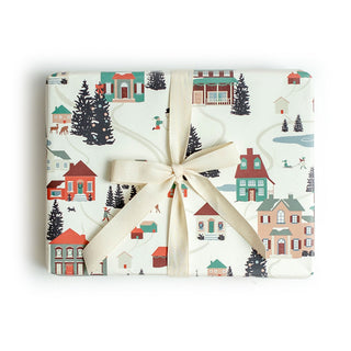 Folk Village Wrap - Roll of 3 Sheets